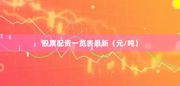股票配资一览表最新（元/吨）