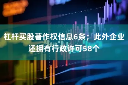 杠杆买股著作权信息6条；此外企业还拥有行政许可58个